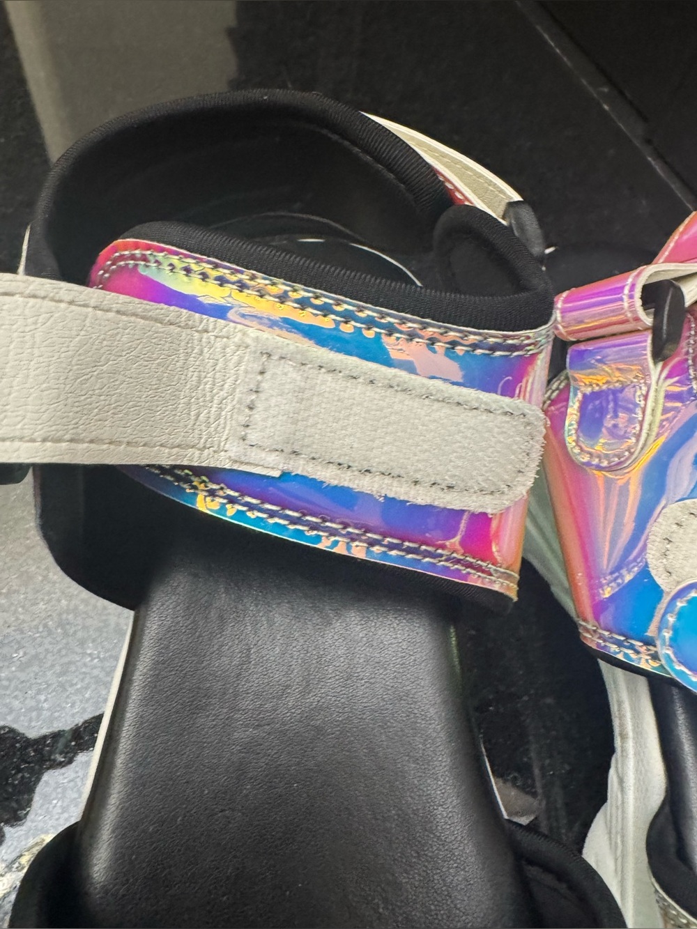 Holographic Platform Sandals – Size 8 – New - Picture 8 of 10